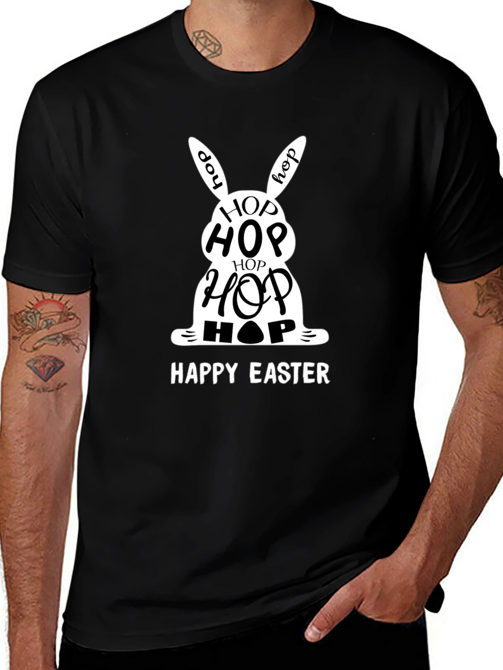 Happy Easter Hop Bunny T-Shirt