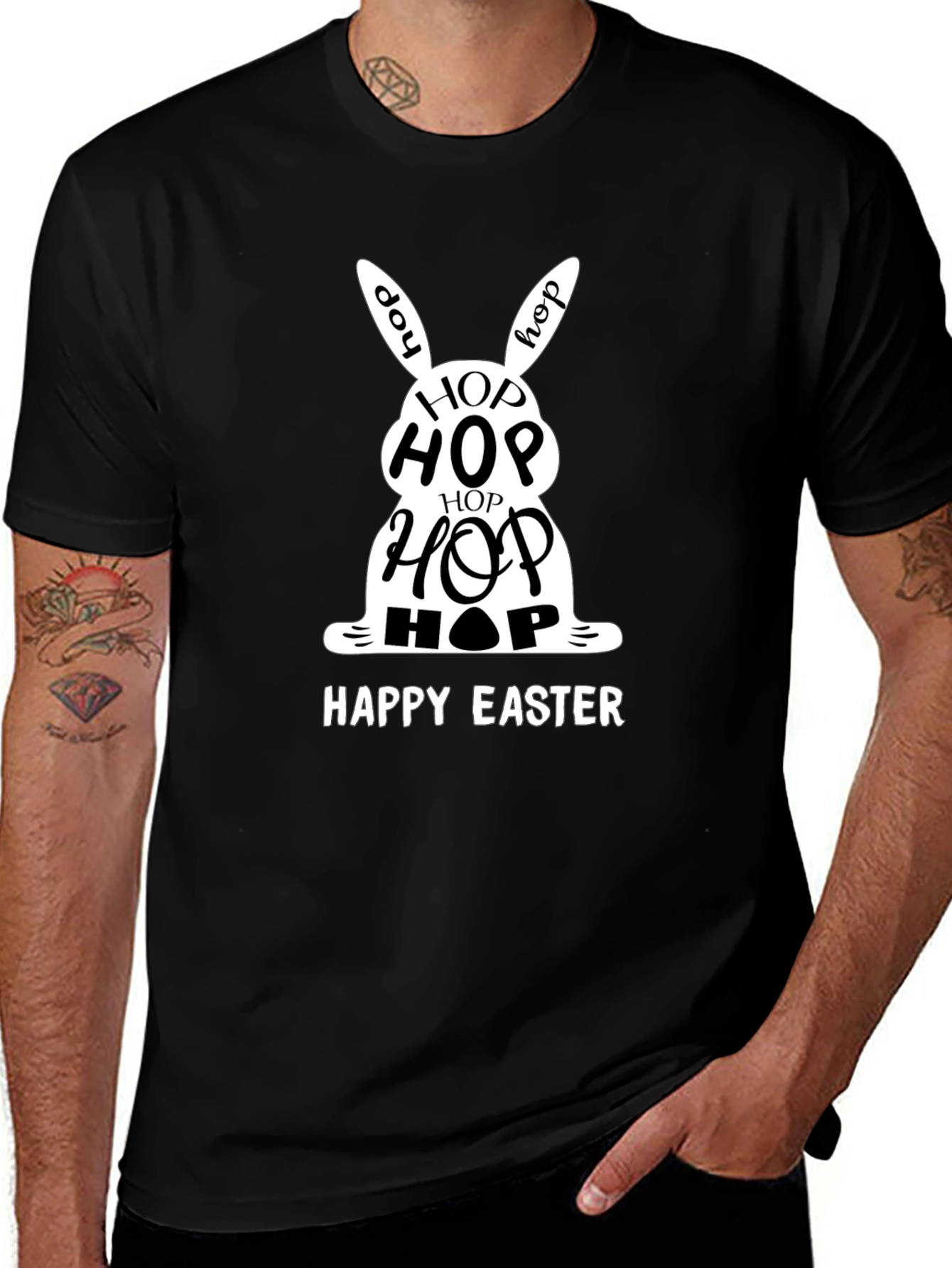 Happy Easter Hop Bunny T-Shirt
