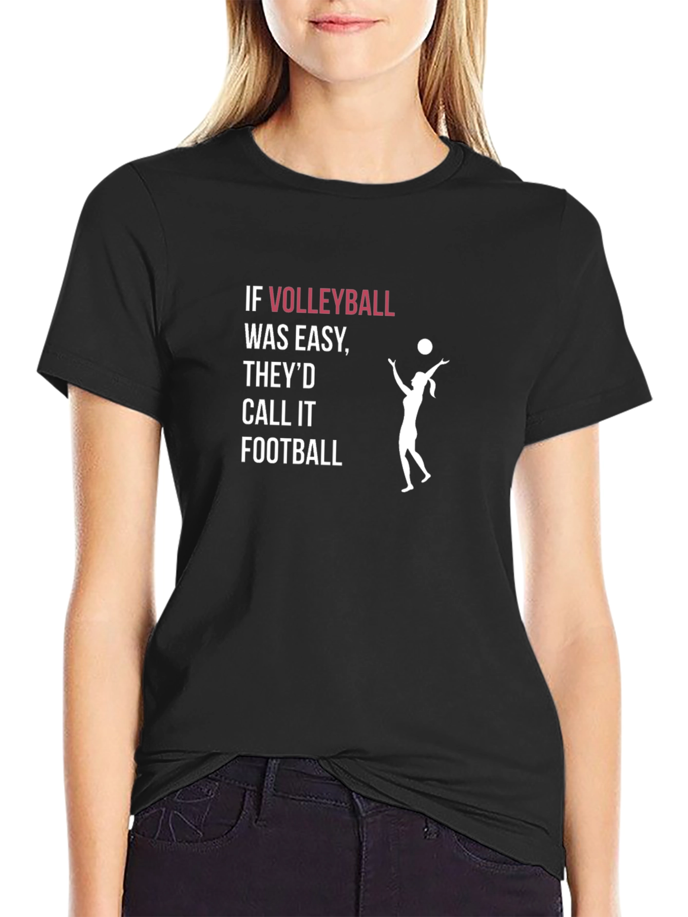 Volleyball Graphic T-Shirt - Funny Sports Tee