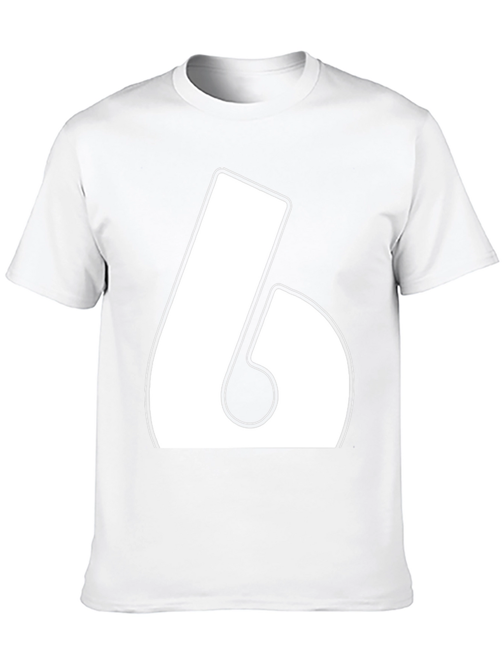 Bold Number 6 Graphic T-Shirt
