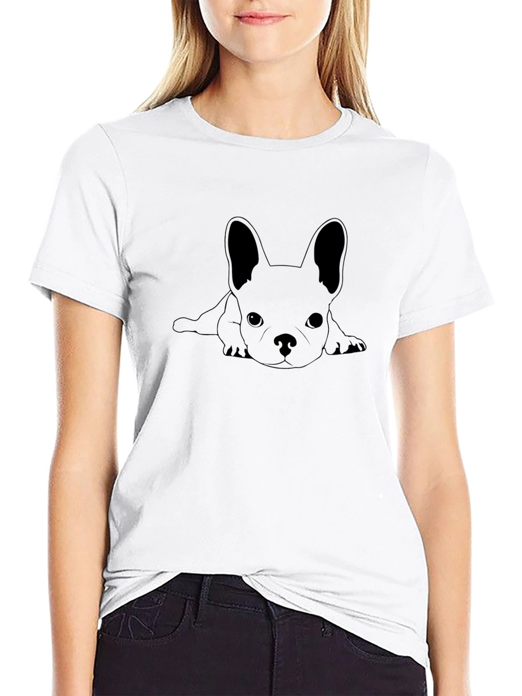 Black French Bulldog Graphic T-Shirt