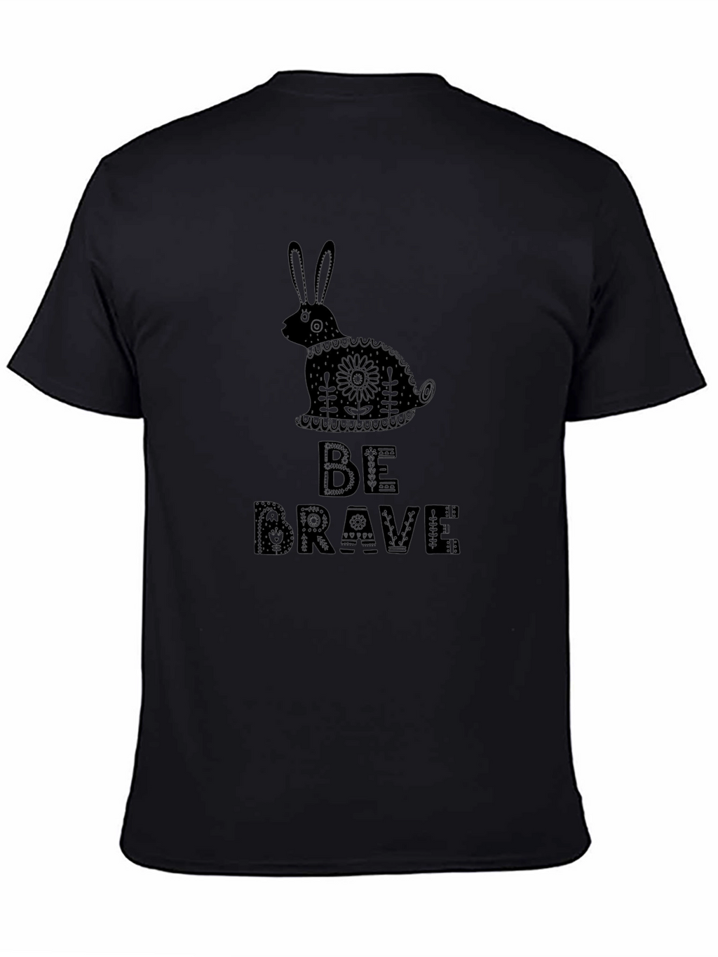 Be Brave Rabbit Graphic T-Shirt