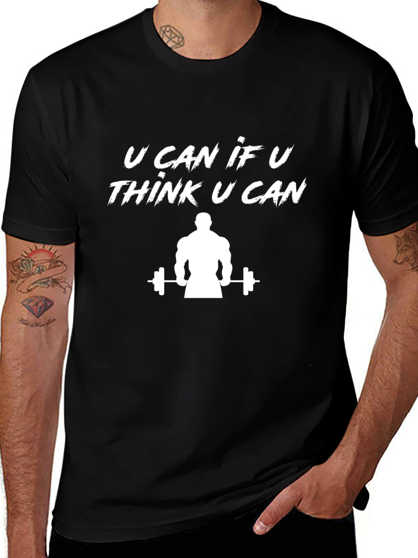 Motivational Gym T-Shirt - You Can If You Think You Can