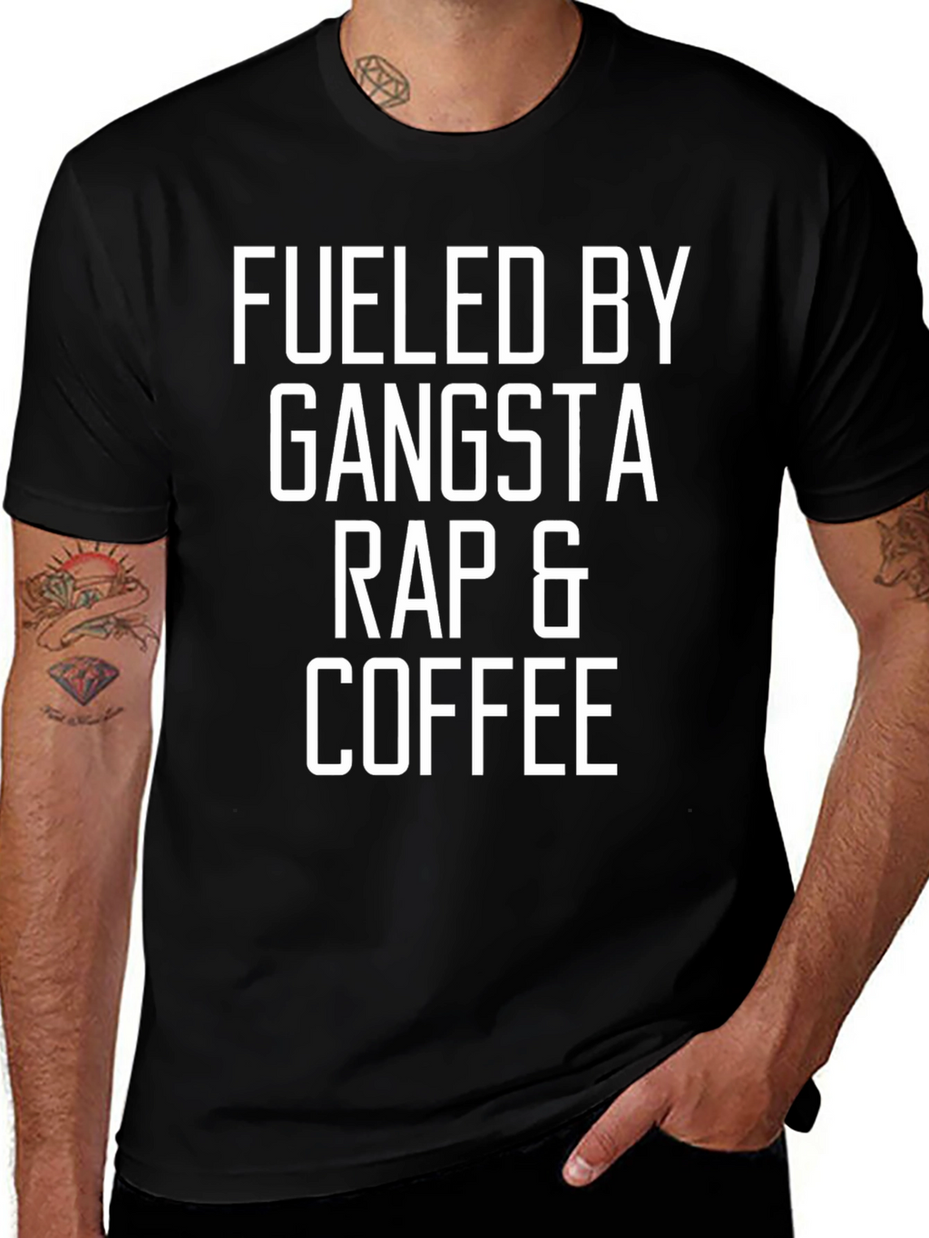 Fueled By Gangsta Rap & Coffee Graphic Tee