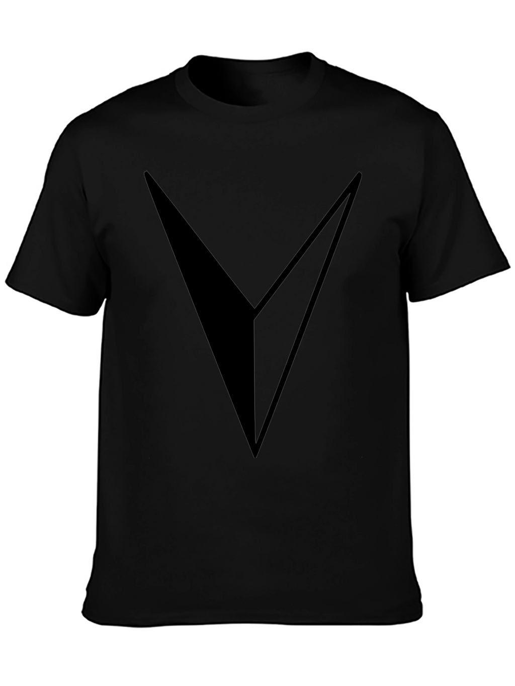 Bold V Graphic Black T-Shirt