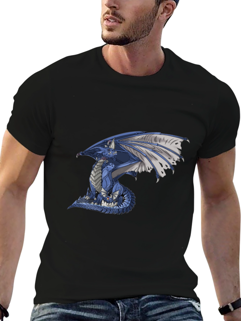 Blue Dragon Graphic T-Shirt