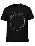 Minimalist Black T-Shirt with Circle Design