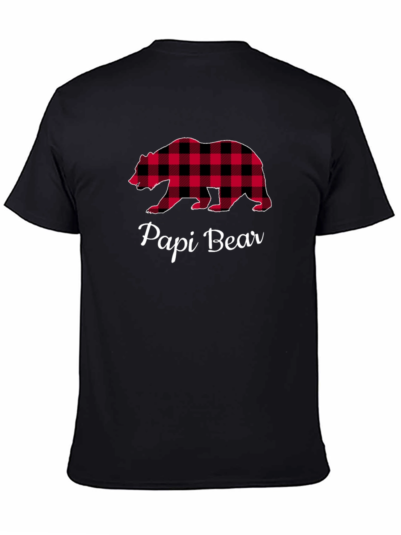 Papi Bear Plaid Graphic Tee