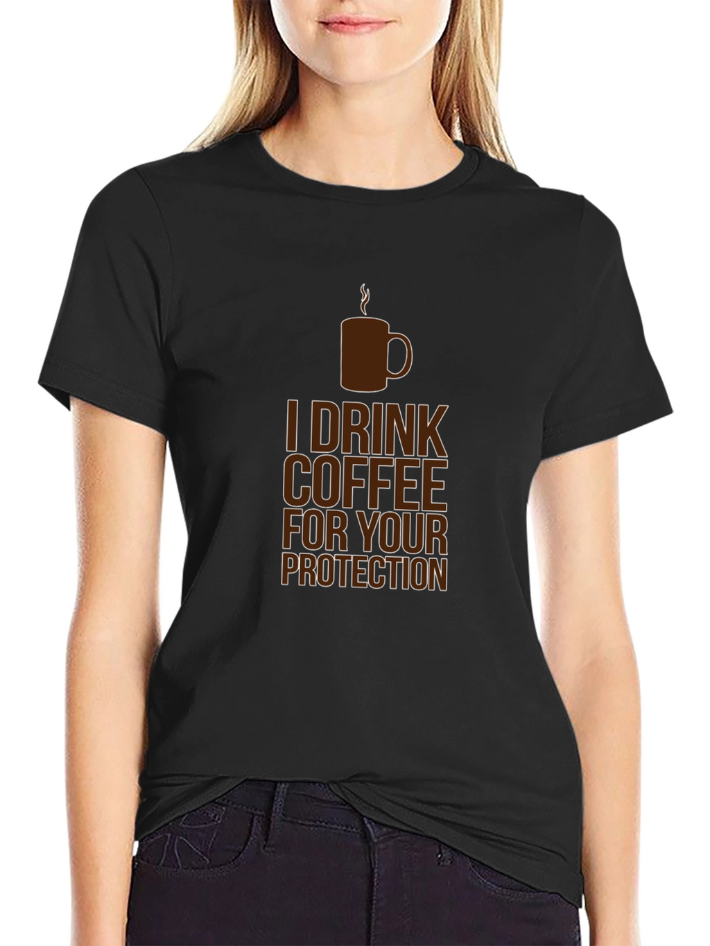 Coffee Protection Tee - Funny Graphic T-Shirt