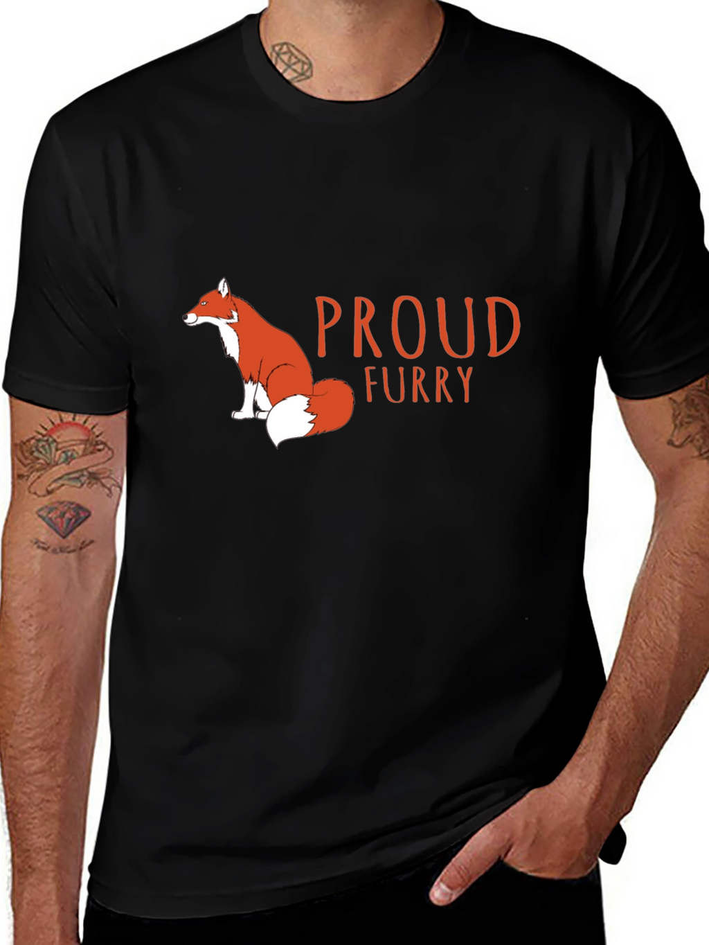 Proud Furry T-Shirt - Fox Design