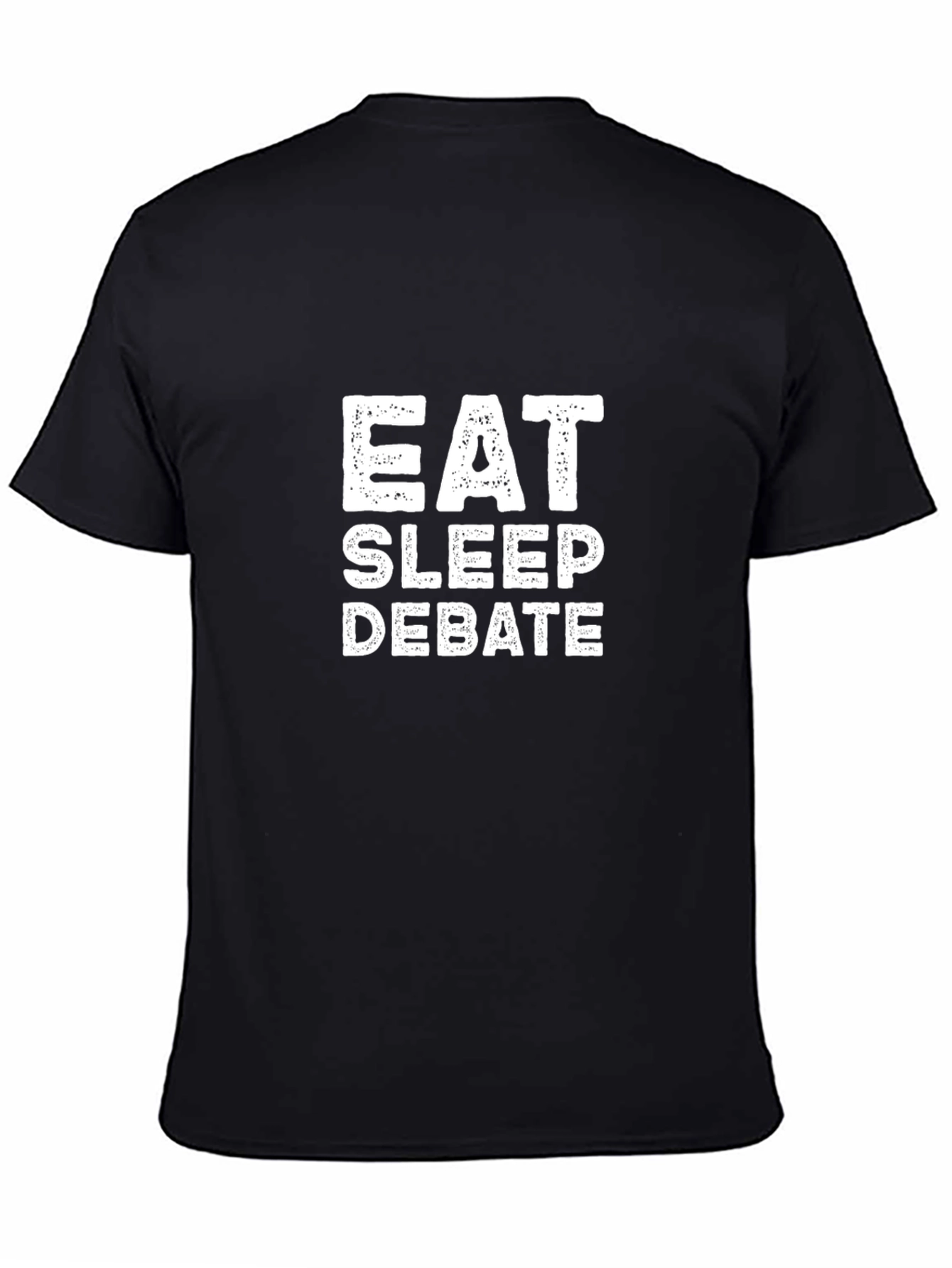Eat Sleep Debate T-Shirt - Black Cotton Tee