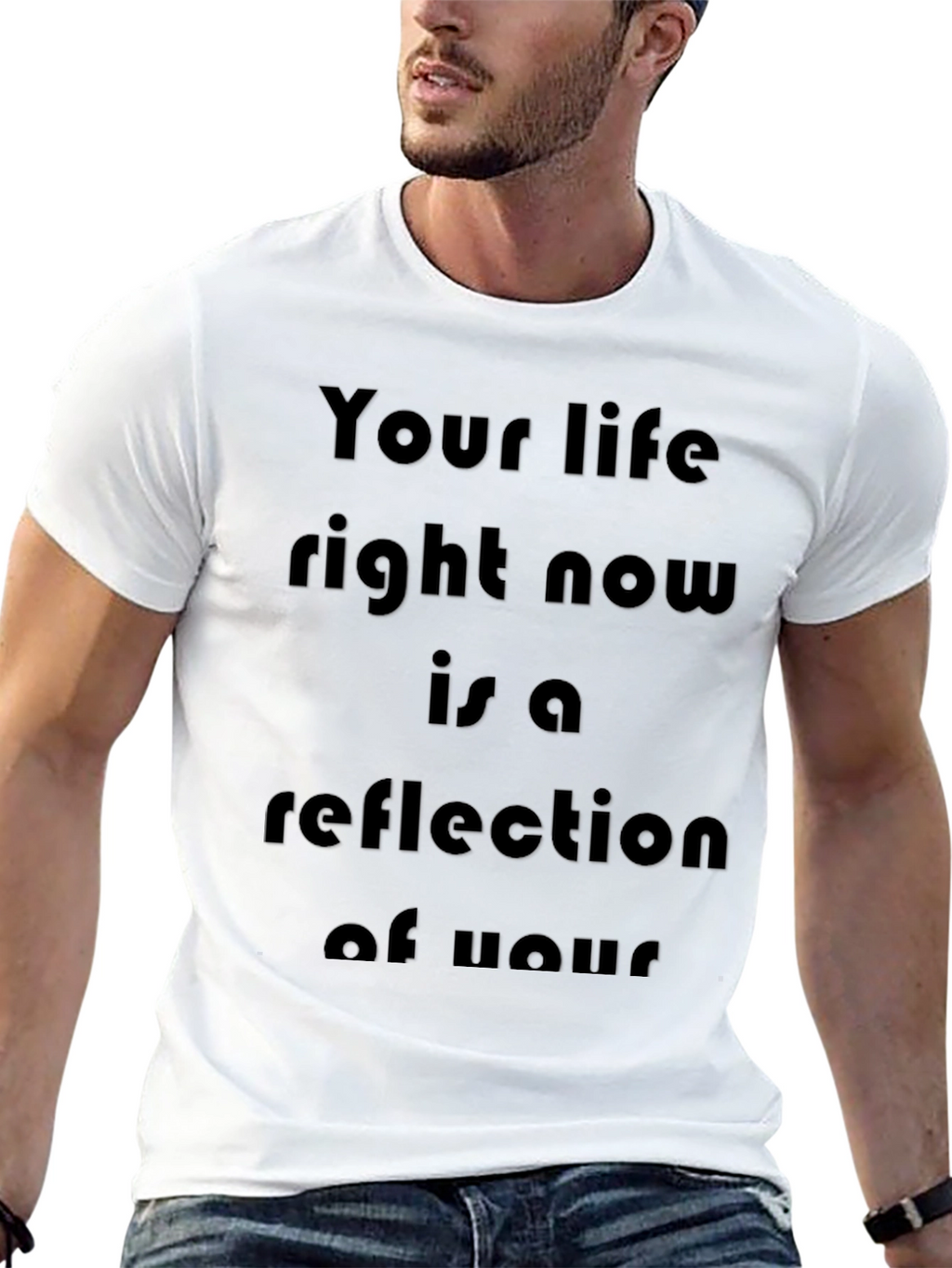Inspirational Your Life T-Shirt - Black Bold Statement Tee