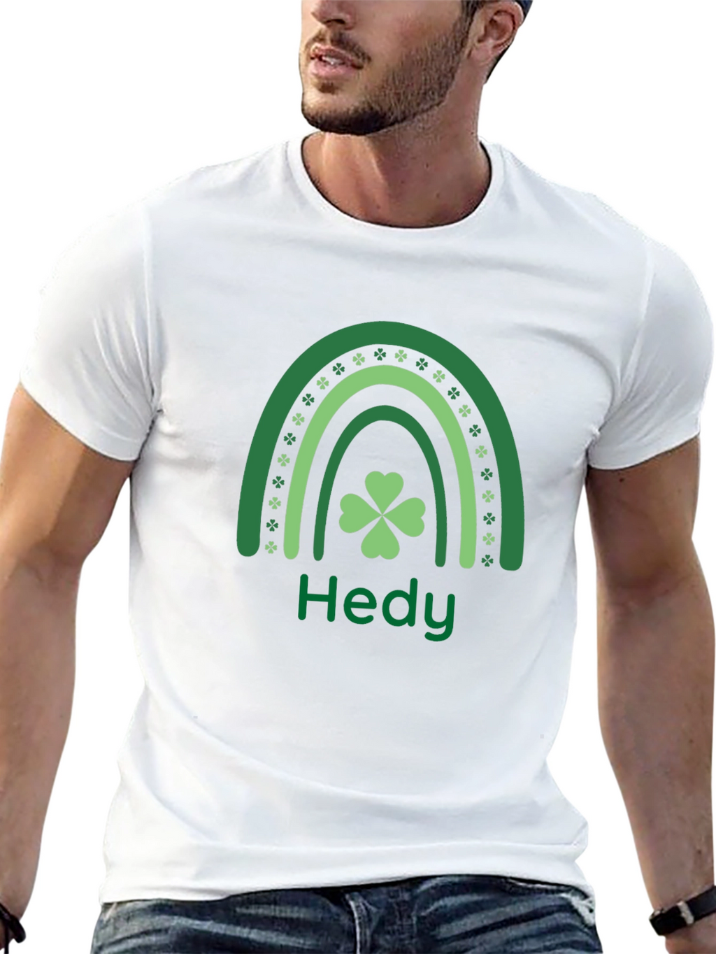 St. Patricks Day Lucky Hedy Rainbow T-Shirt