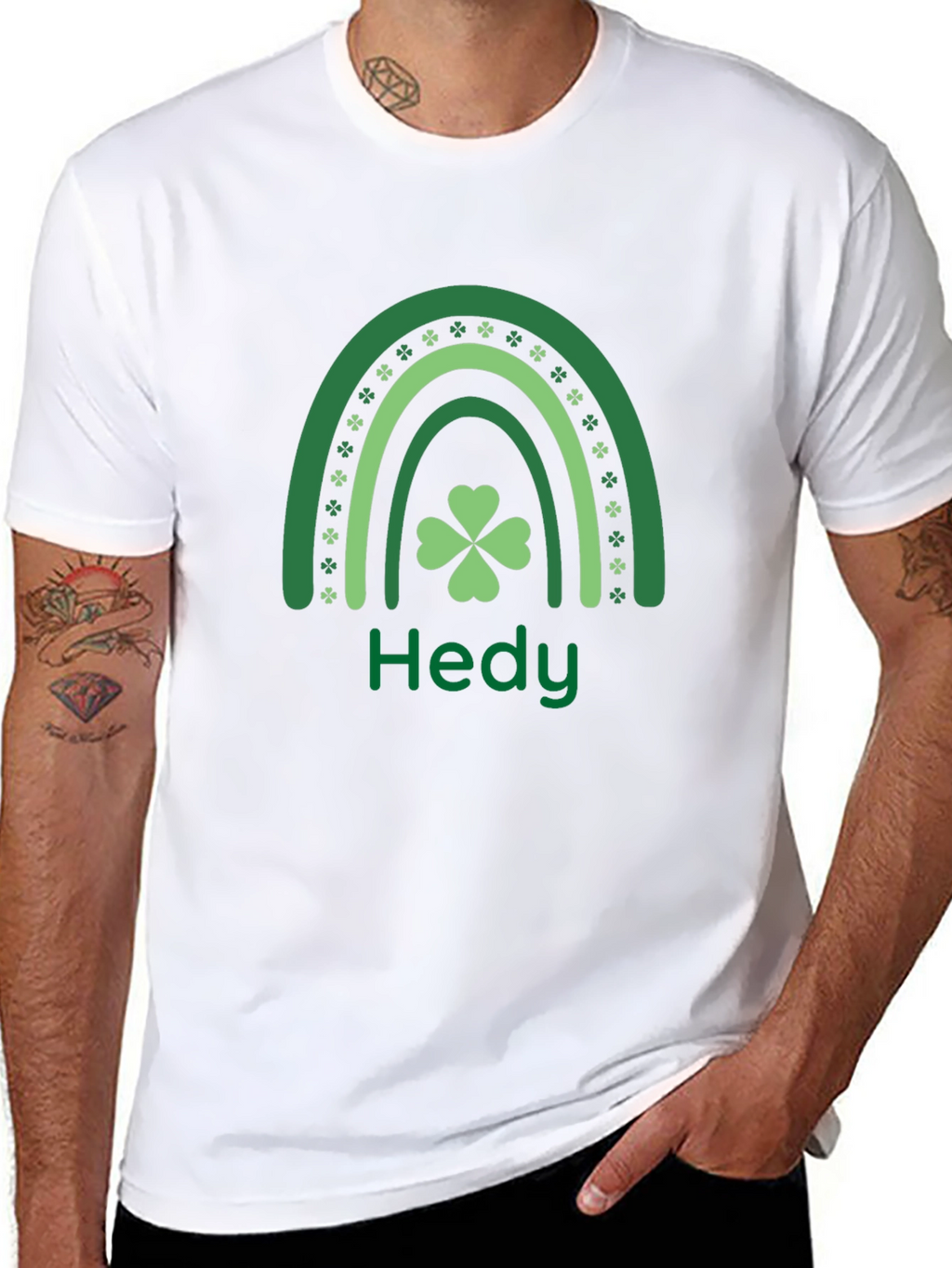 St. Patricks Day Lucky Hedy Rainbow T-Shirt