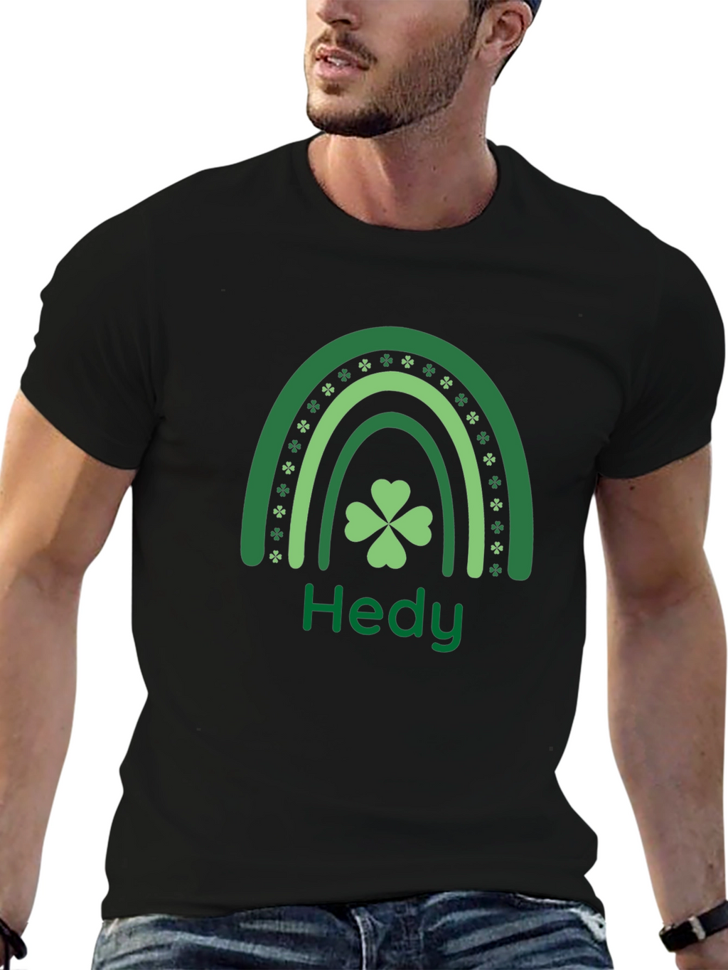 St. Patricks Day Lucky Hedy Rainbow T-Shirt