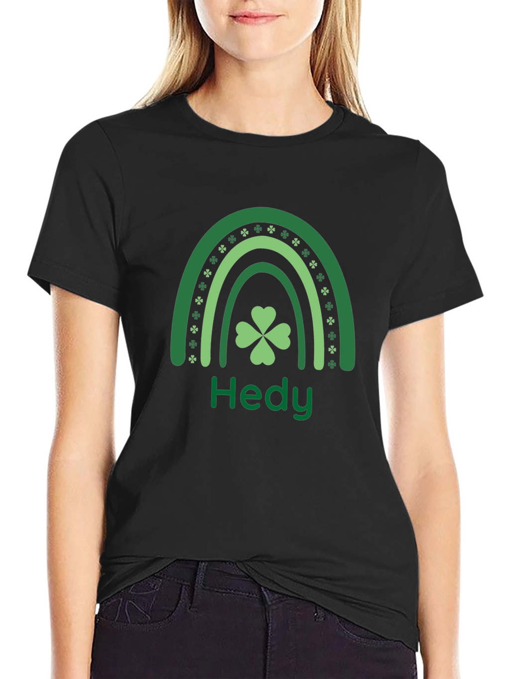 St. Patricks Day Lucky Hedy Rainbow T-Shirt