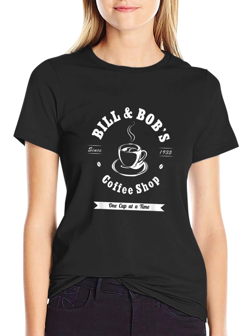 Bill & Bobs Coffee Shop Graphic T-Shirt