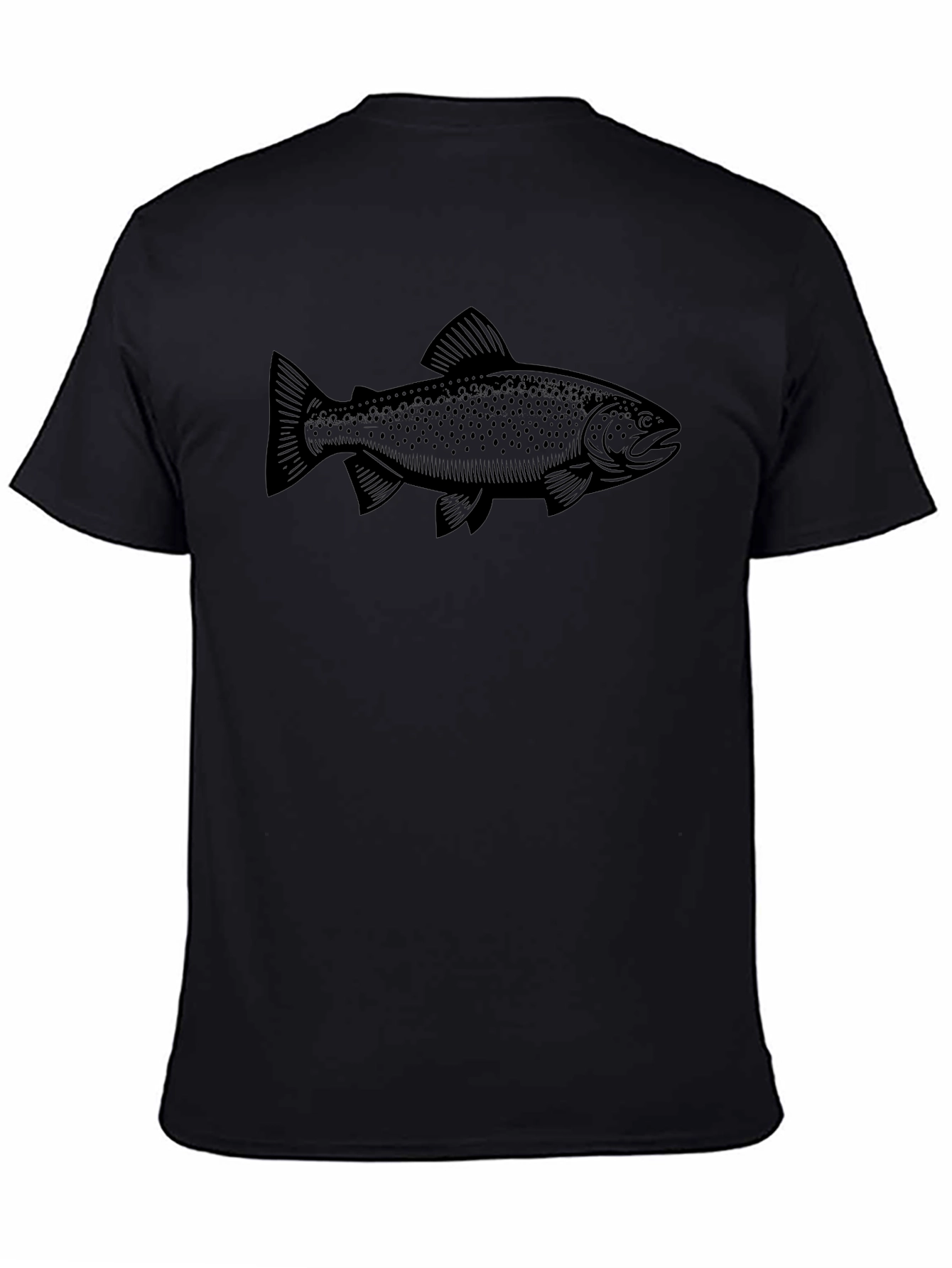 Black Trout Graphic Tee - Mens Short Sleeve