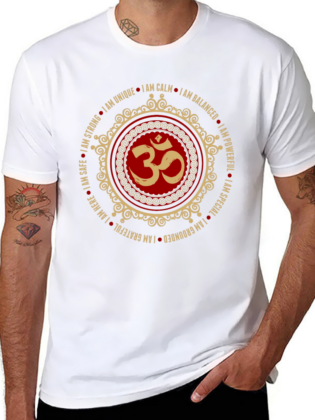Om Symbol T-Shirt - Positive Affirmations Yoga Tee