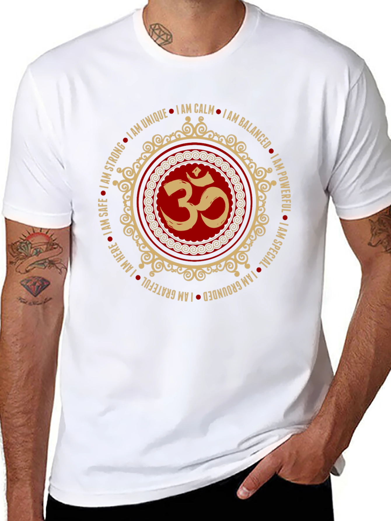 Om Symbol T-Shirt - Positive Affirmations Yoga Tee