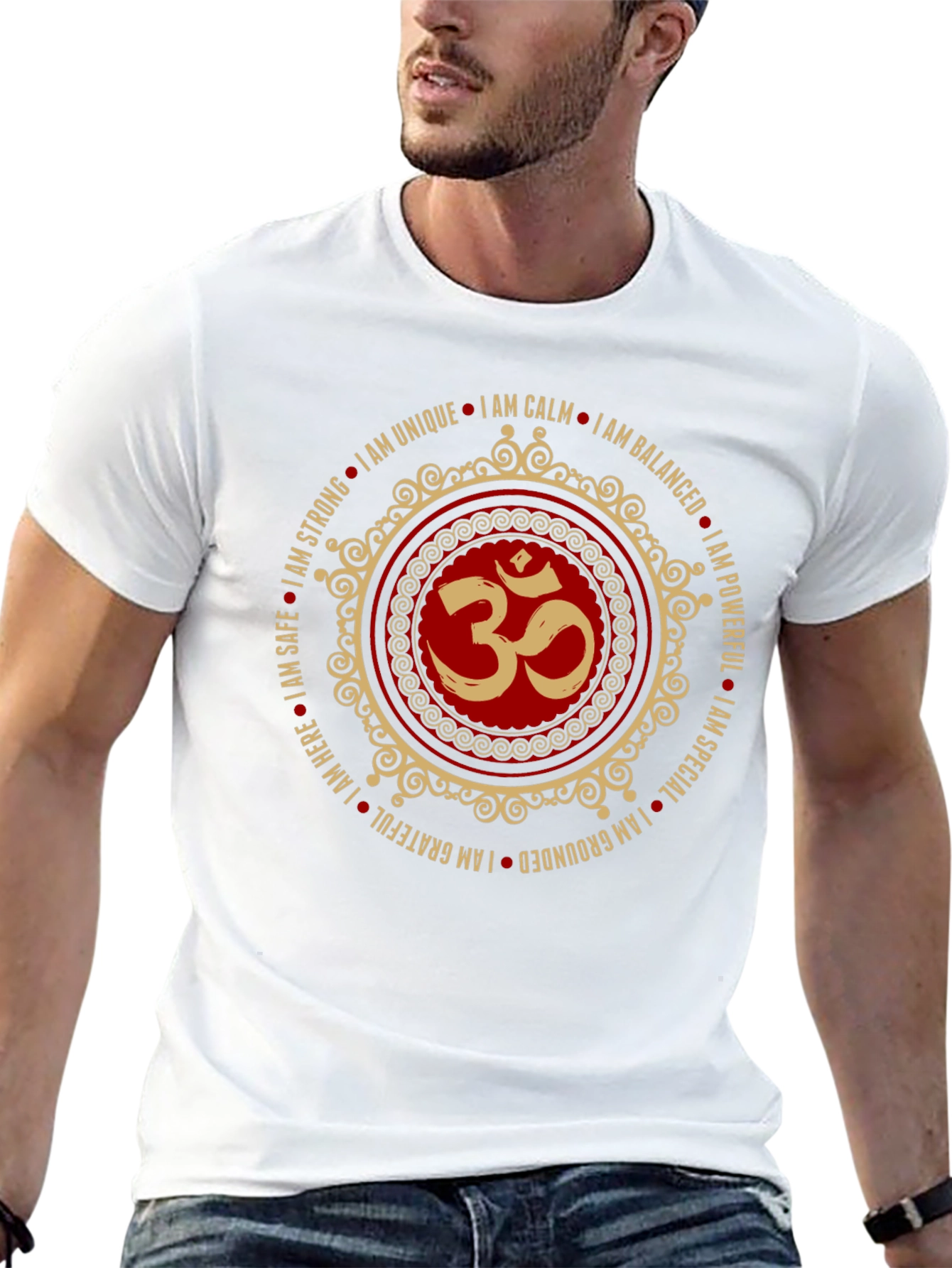 Om Symbol T-Shirt - Positive Affirmations Yoga Tee