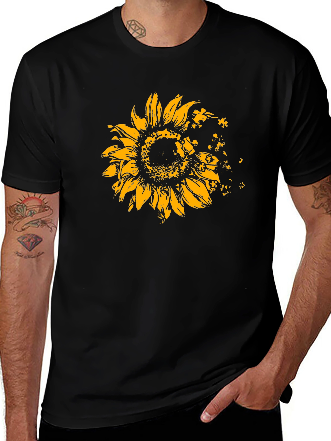 Sunflower Puzzle Piece T-Shirt
