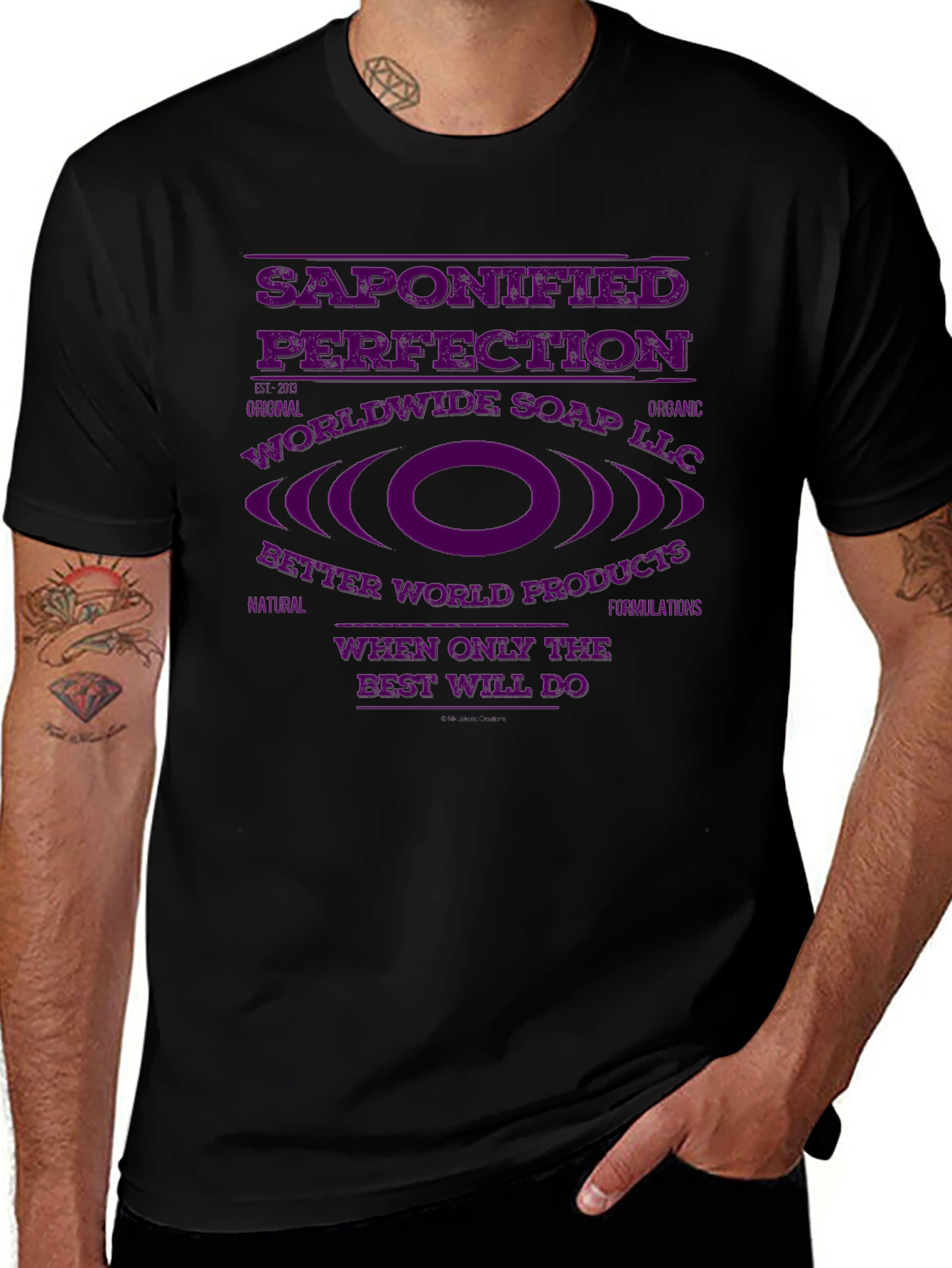 Saponified Perfection Black T-Shirt