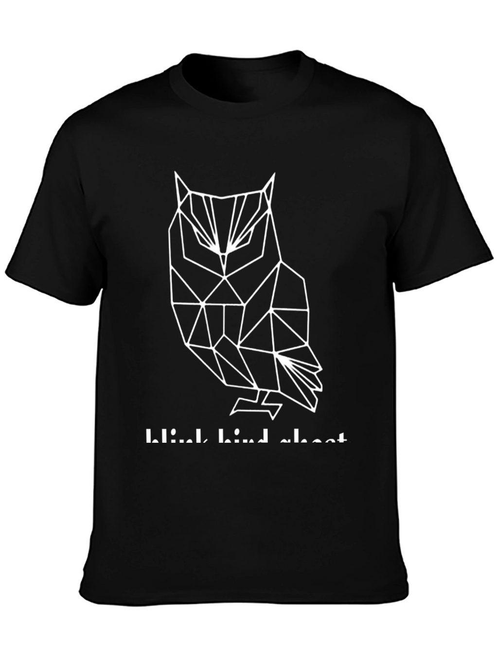 Geometric Owl Graphic Tee - Mens Black T-Shirt