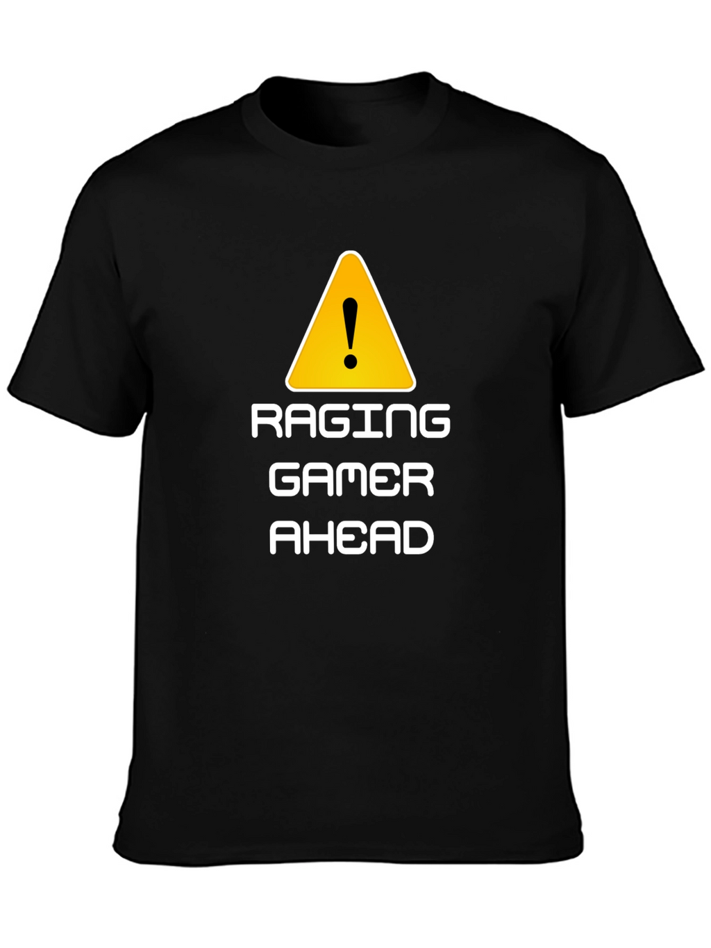 Raging Gamer Ahead Black Graphic Tee