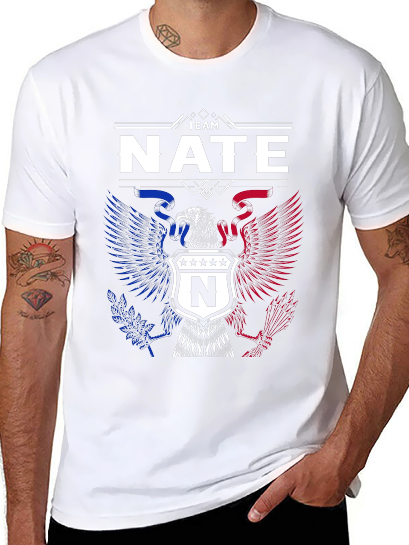 Team Nate Patriotic Eagle T-Shirt