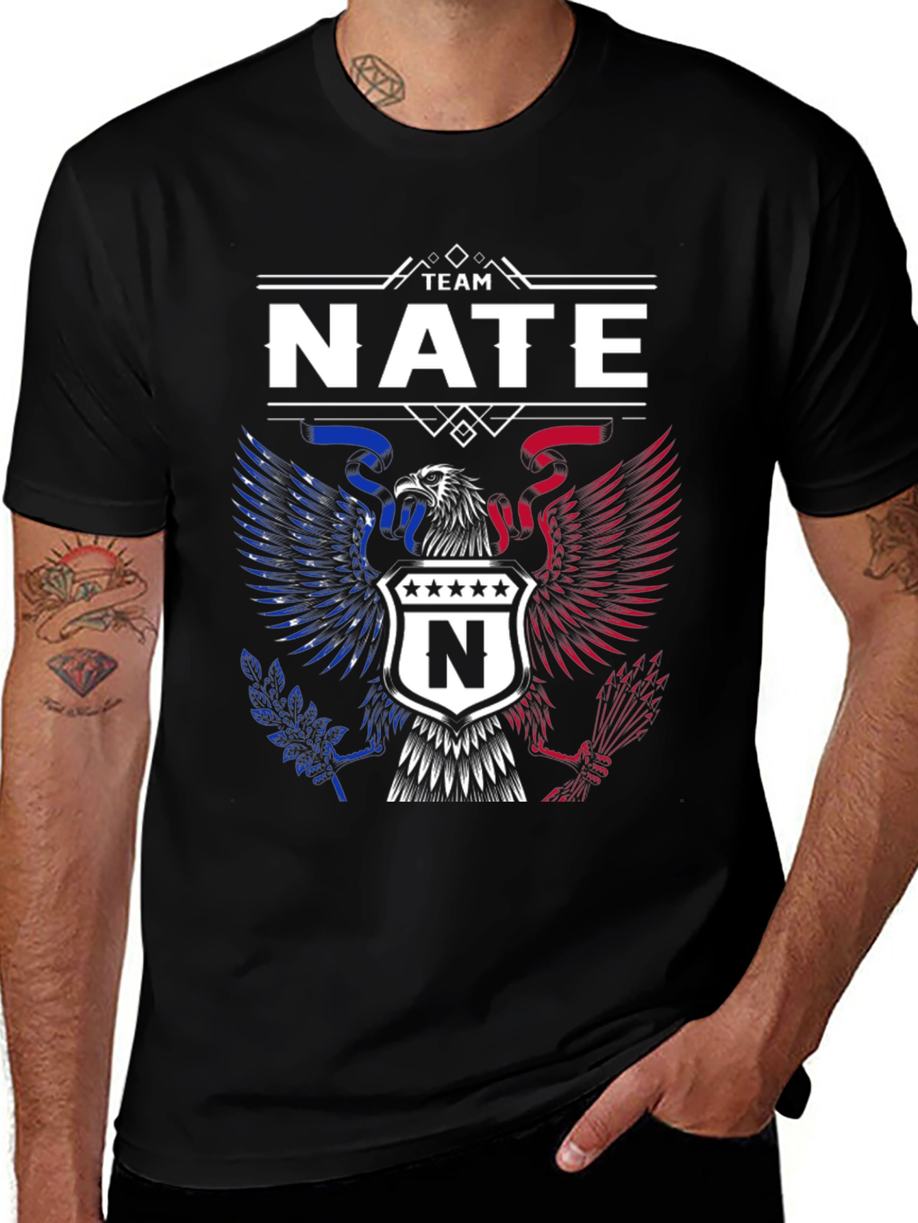 Team Nate Patriotic Eagle T-Shirt