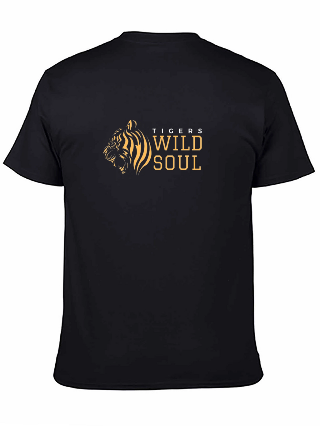 Tigers Wild Soul Graphic Print Black T-Shirt