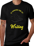 Writing Aspirations T-Shirt - Black Cotton Tee