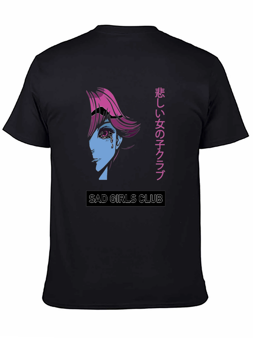 Sad Girls Club Graphic Tee - Anime Style