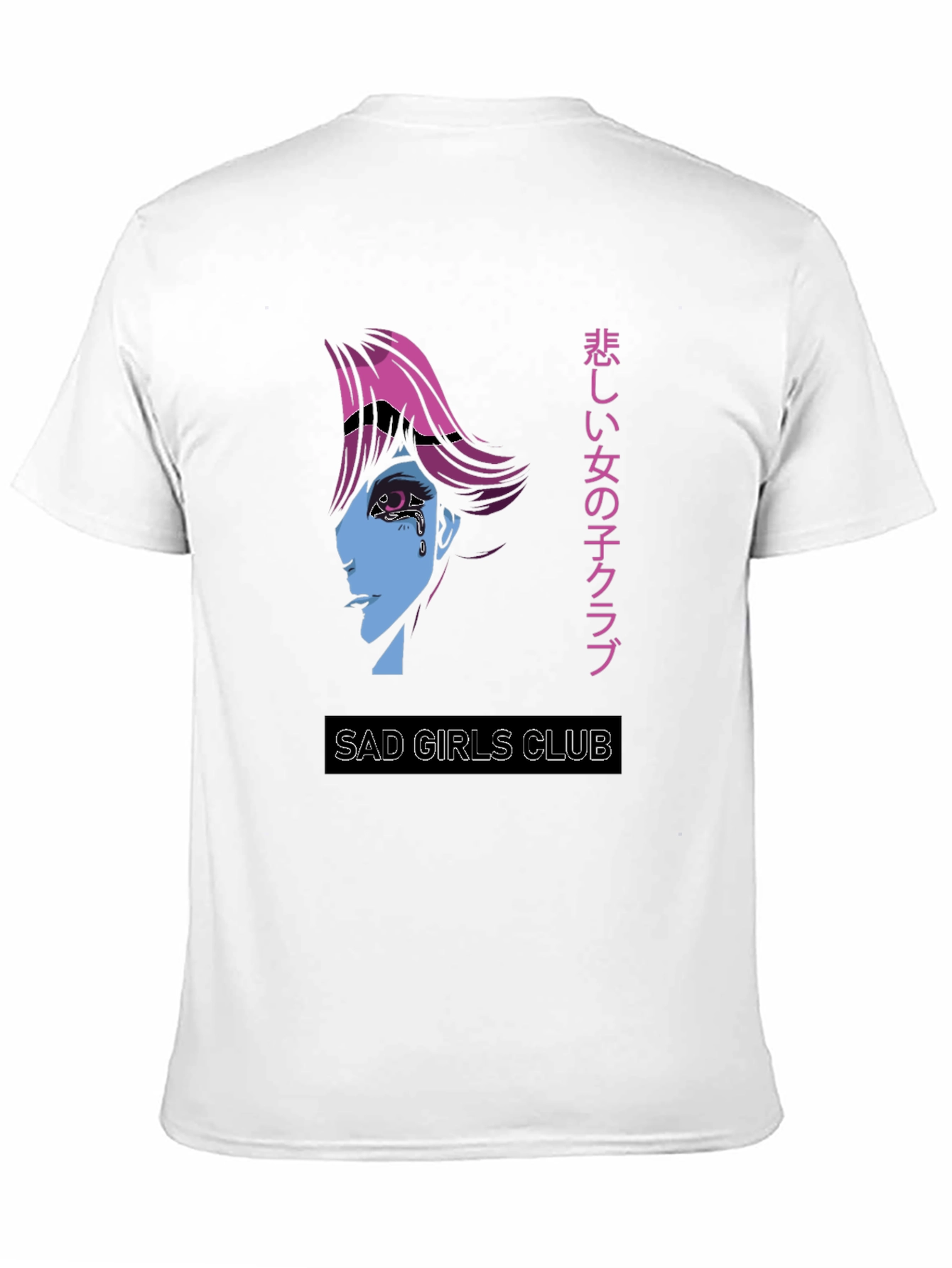 Sad Girls Club Graphic Tee - Anime Style