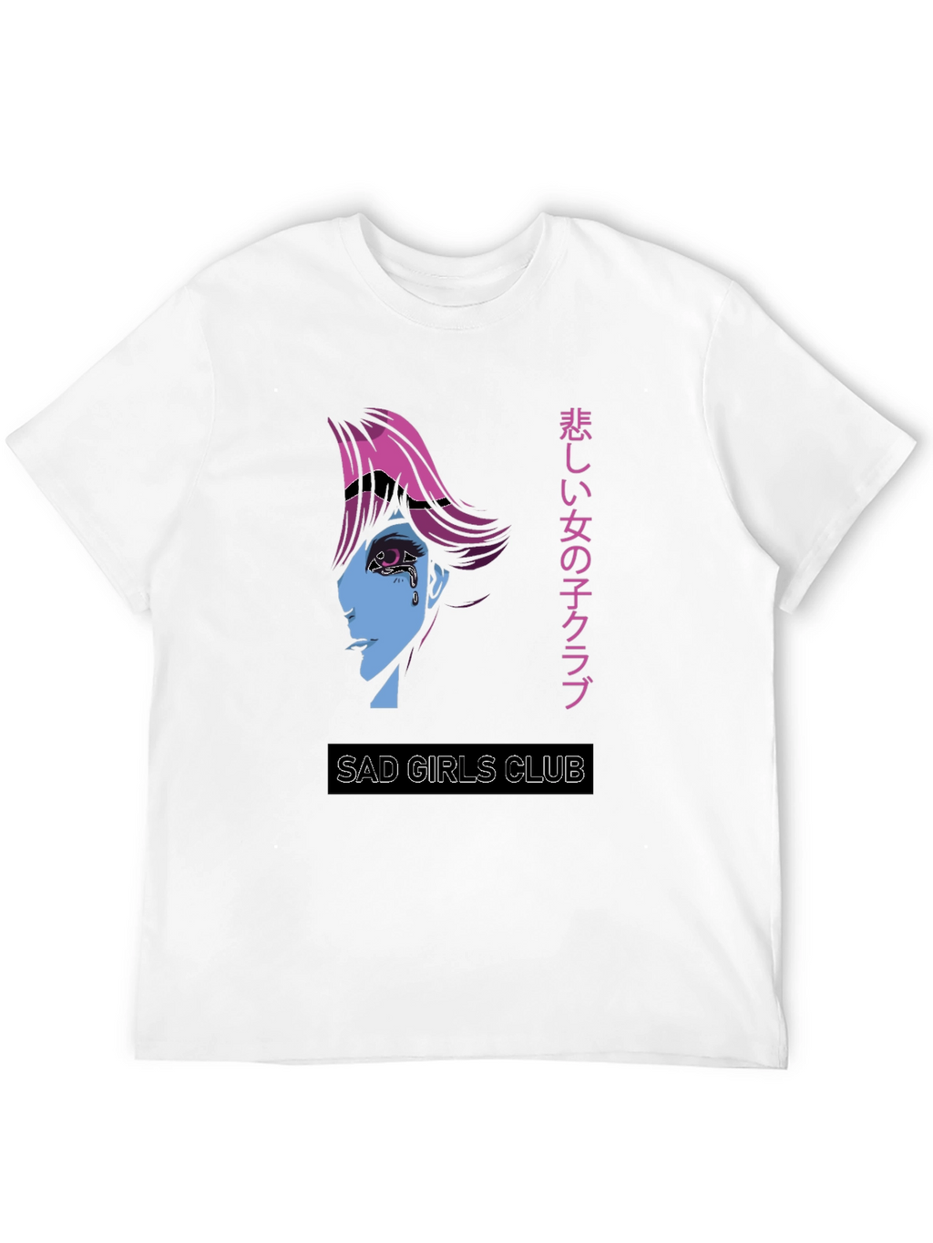 Sad Girls Club Graphic Tee - Anime Style