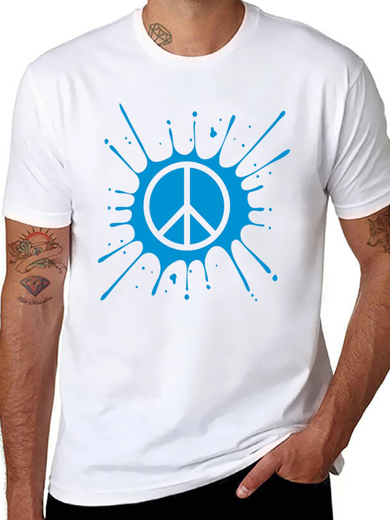 Peace Sign Splash T-Shirt