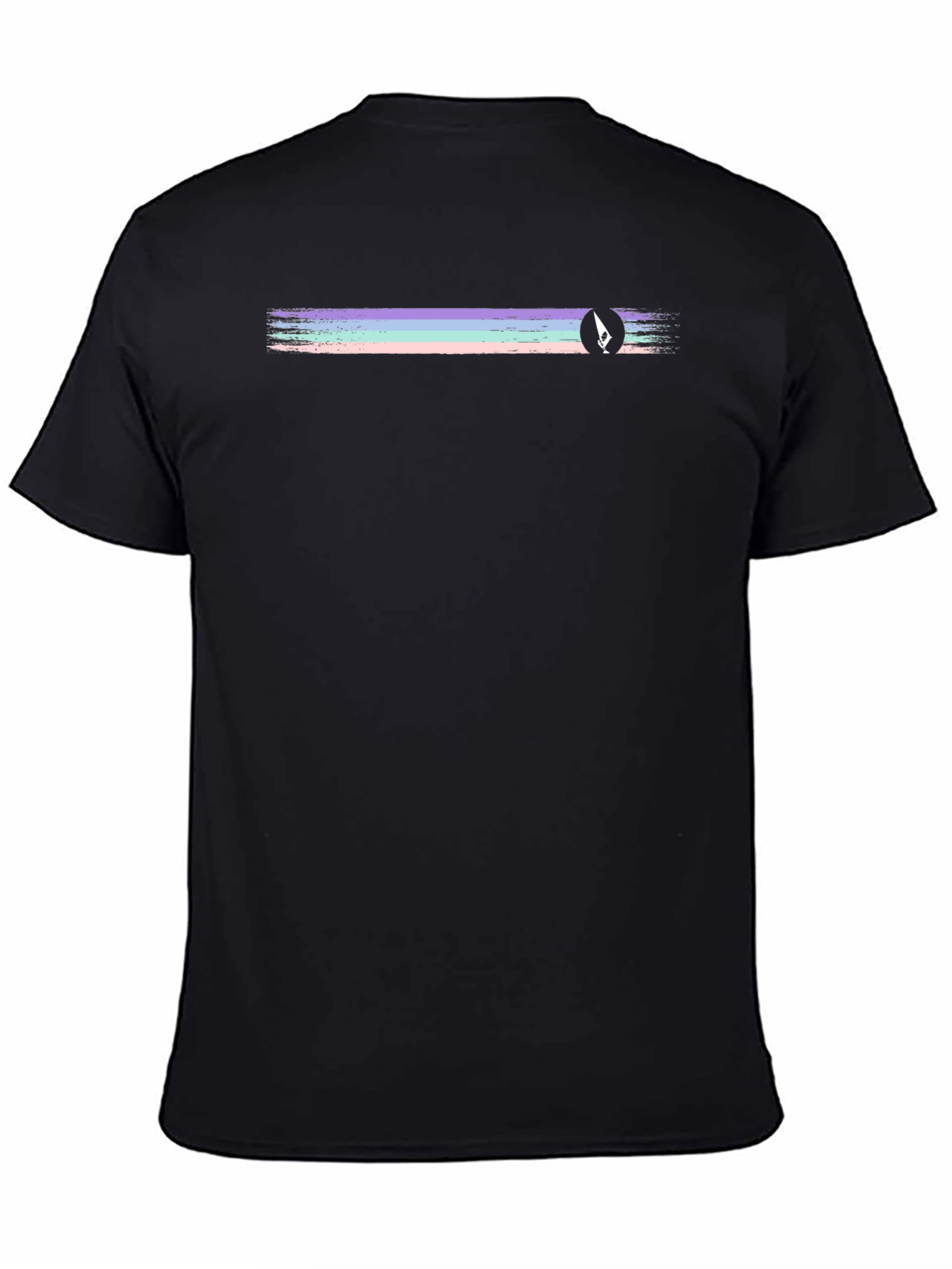 Retro Stripe Black T-Shirt