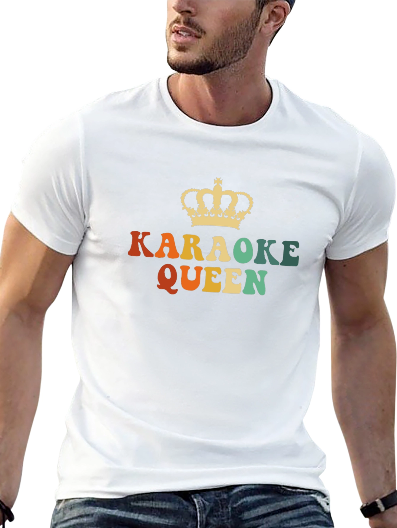 Karaoke Queen Retro Tee