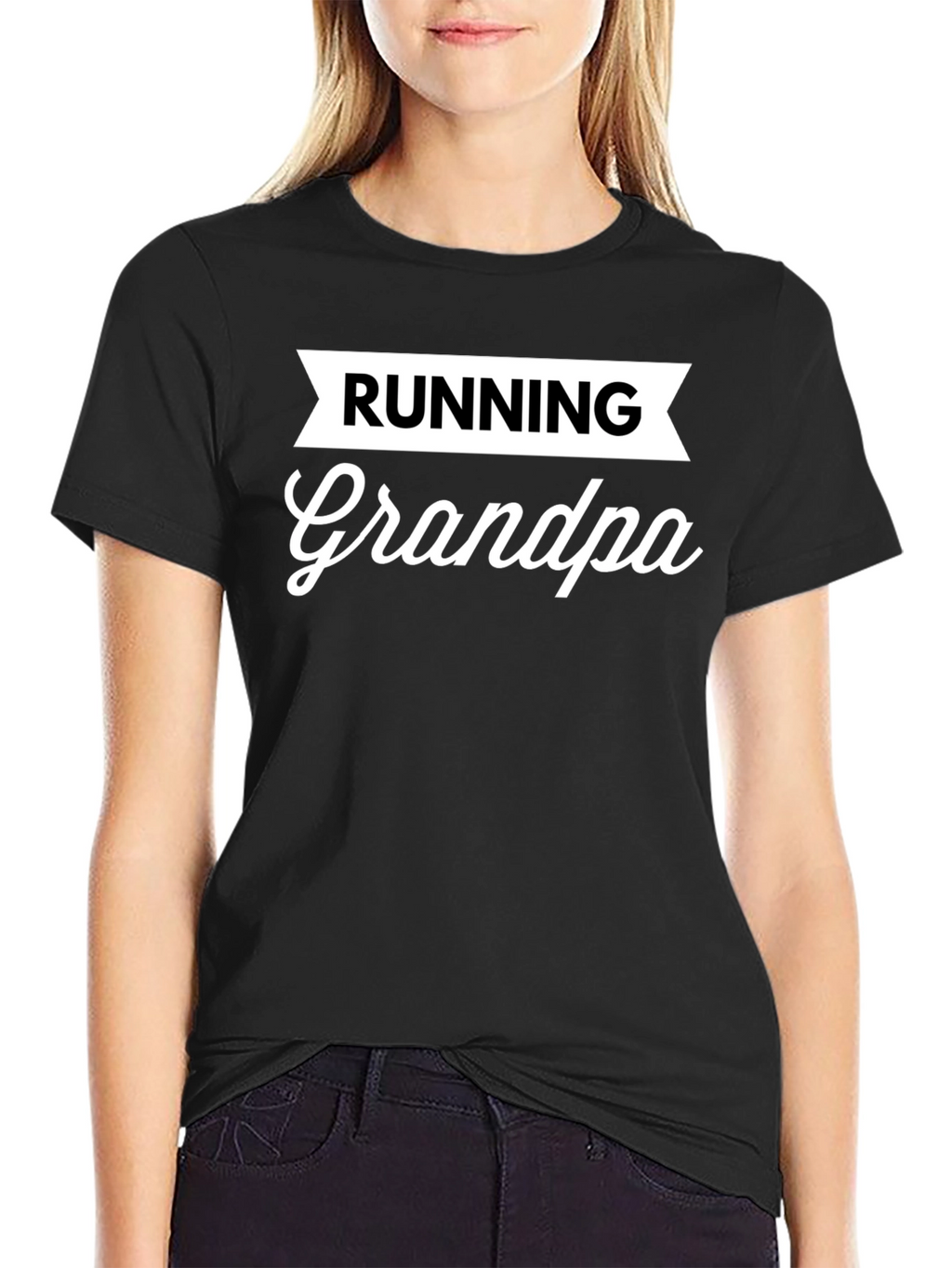 Running Grandpa T-Shirt - Black