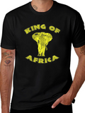 King of Africa Elephant Graphic T-Shirt