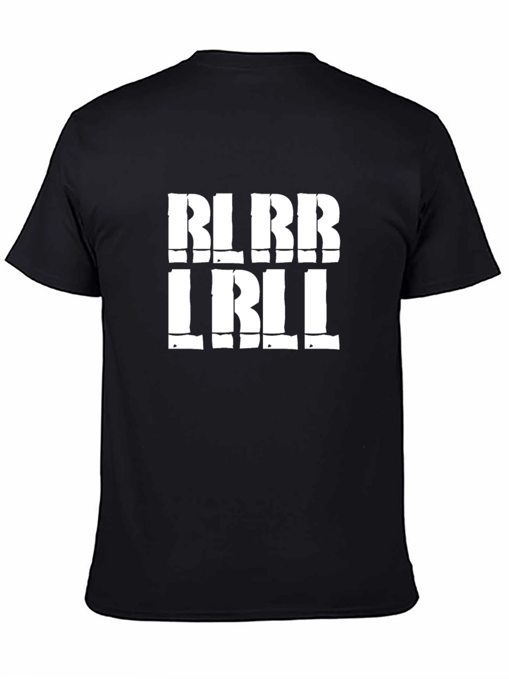 Bold Graphic Print Mens Black T-Shirt