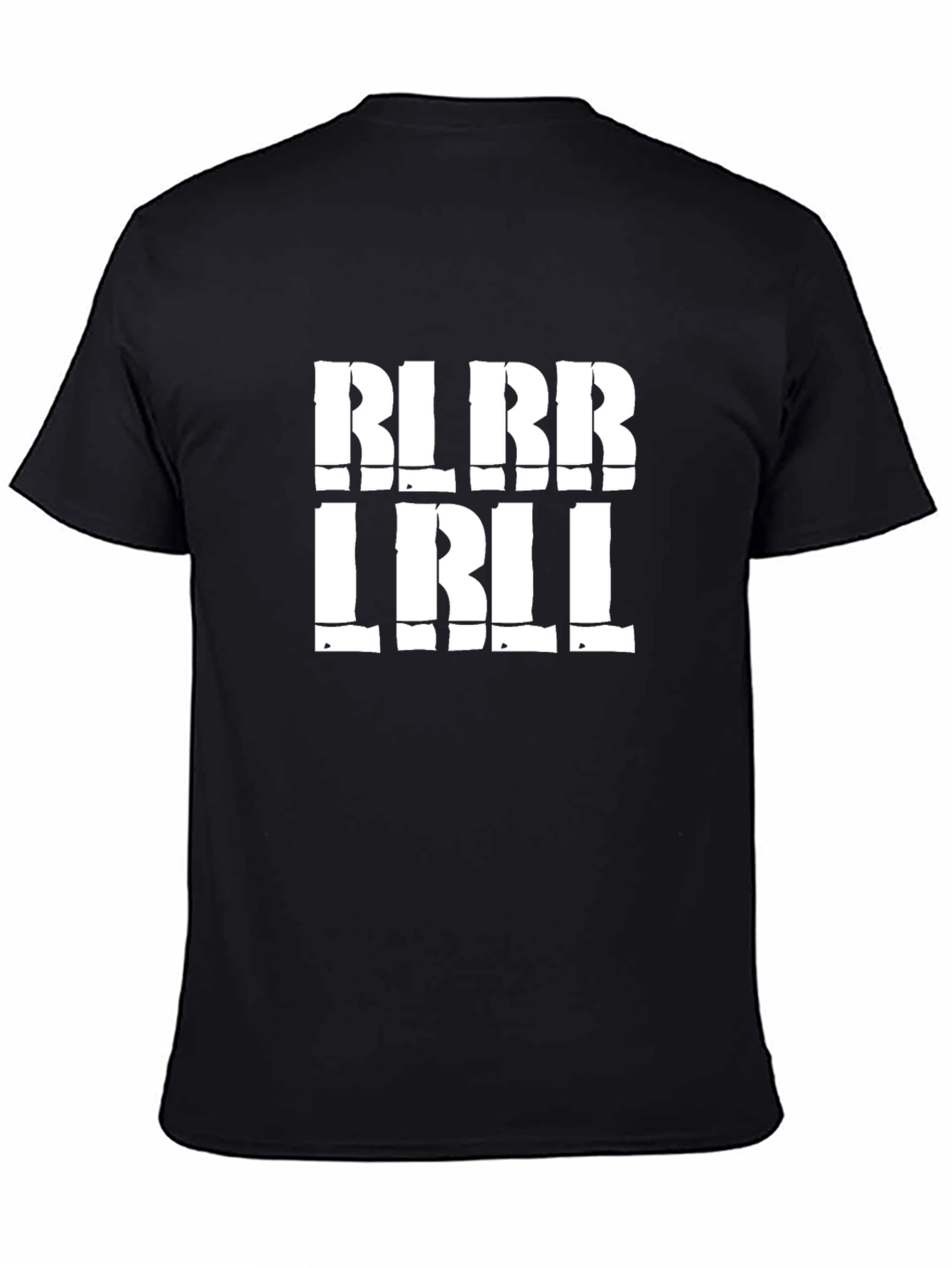 Bold Graphic Print Mens Black T-Shirt