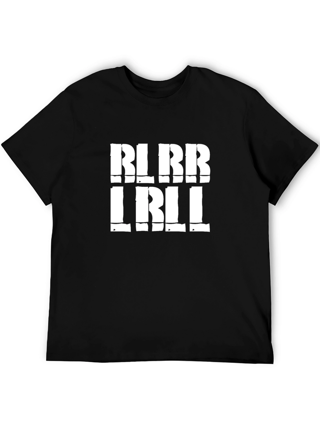 Bold Graphic Print Mens Black T-Shirt