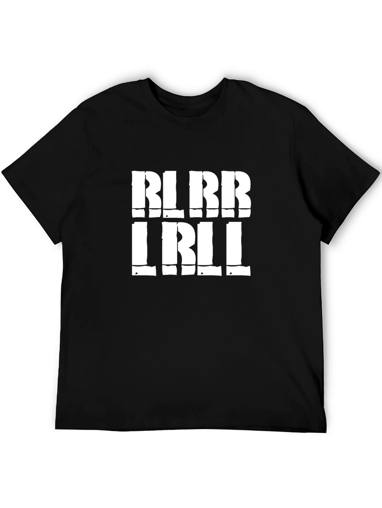 Bold Graphic Print Mens Black T-Shirt