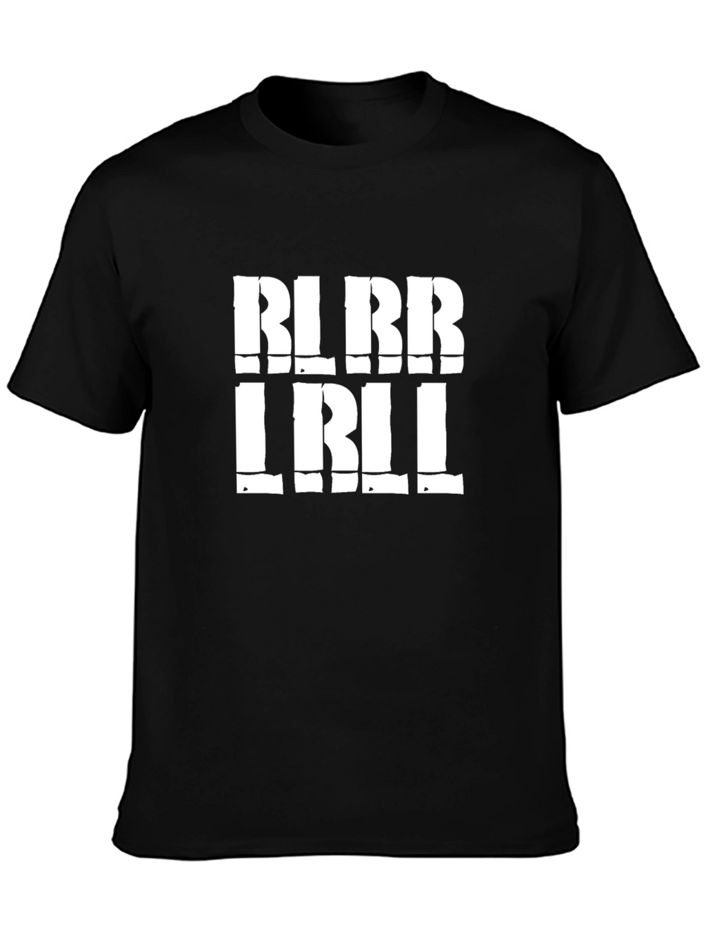 Bold Graphic Print Mens Black T-Shirt