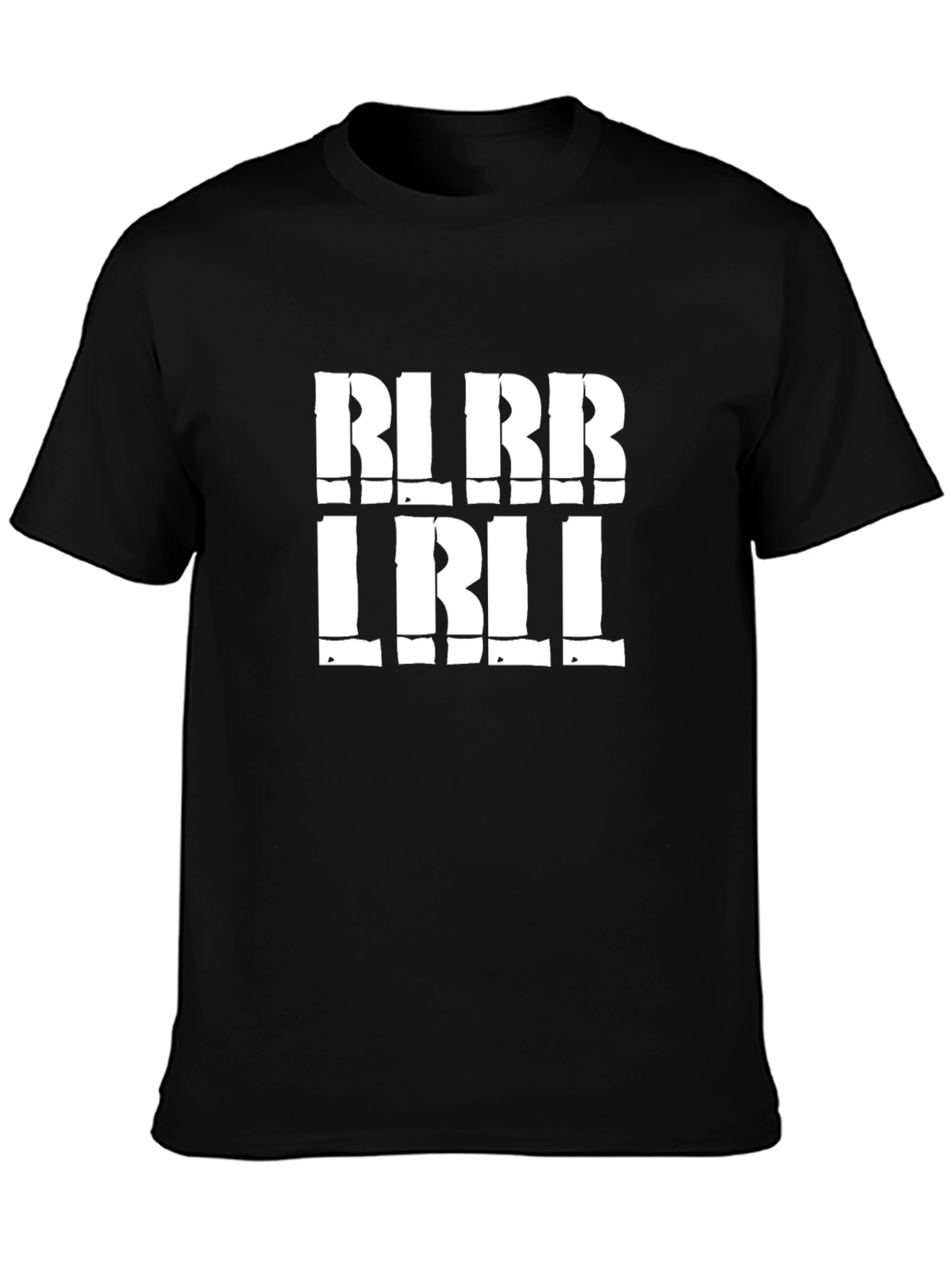 Bold Graphic Print Mens Black T-Shirt