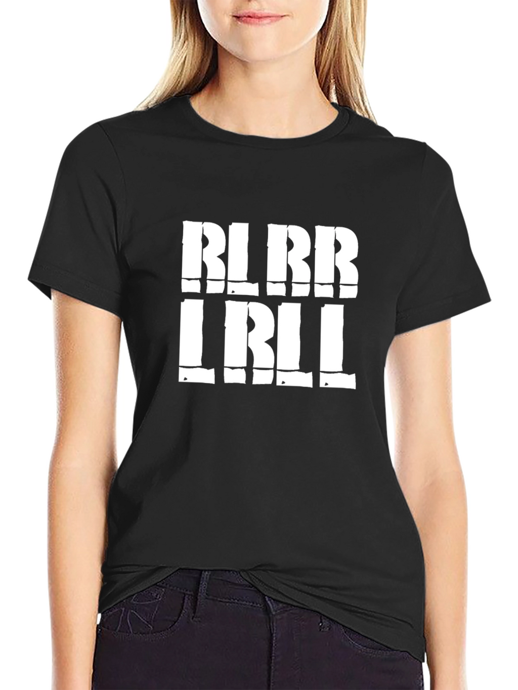 Bold Graphic Print Mens Black T-Shirt