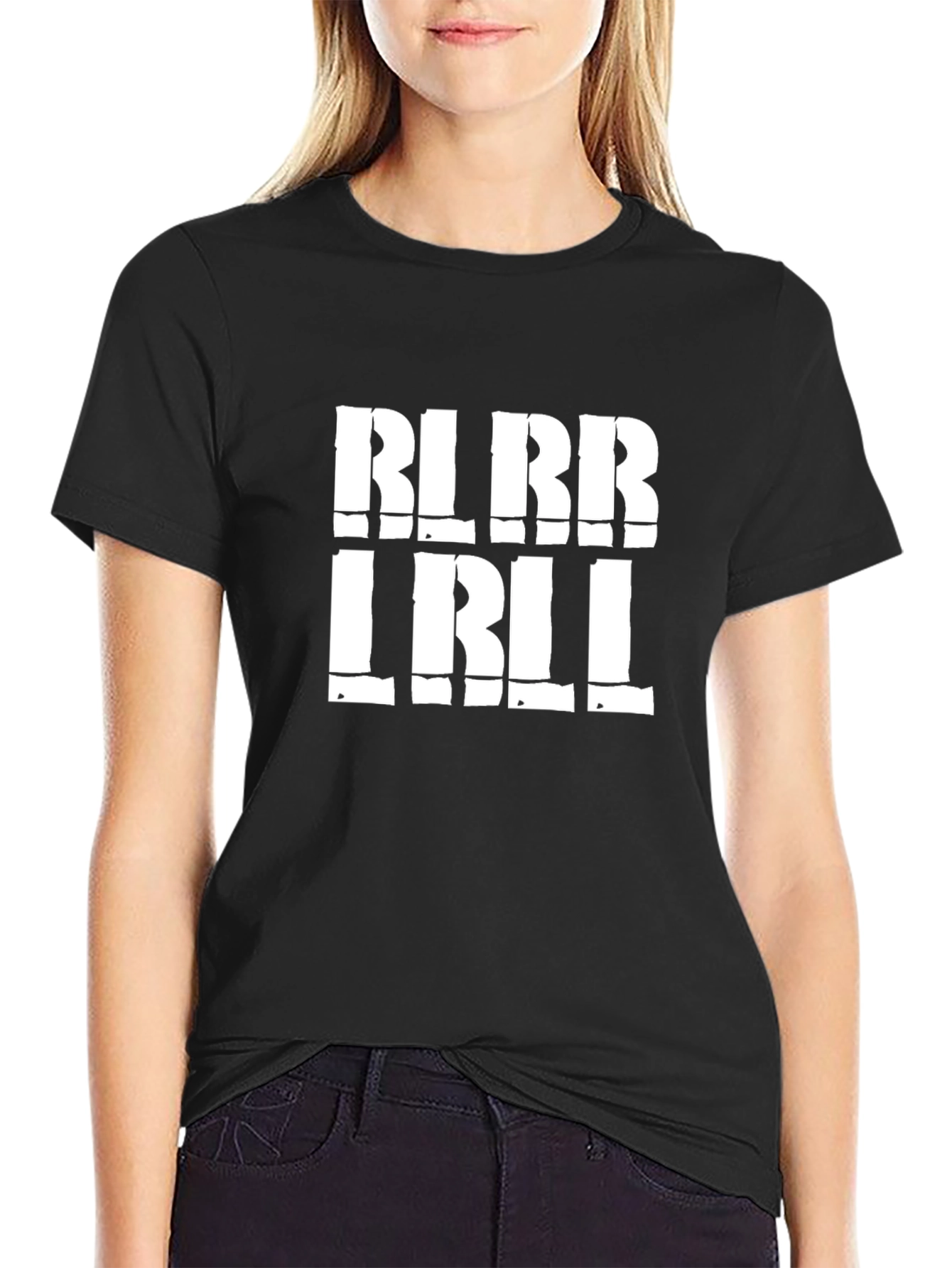 Bold Graphic Print Mens Black T-Shirt