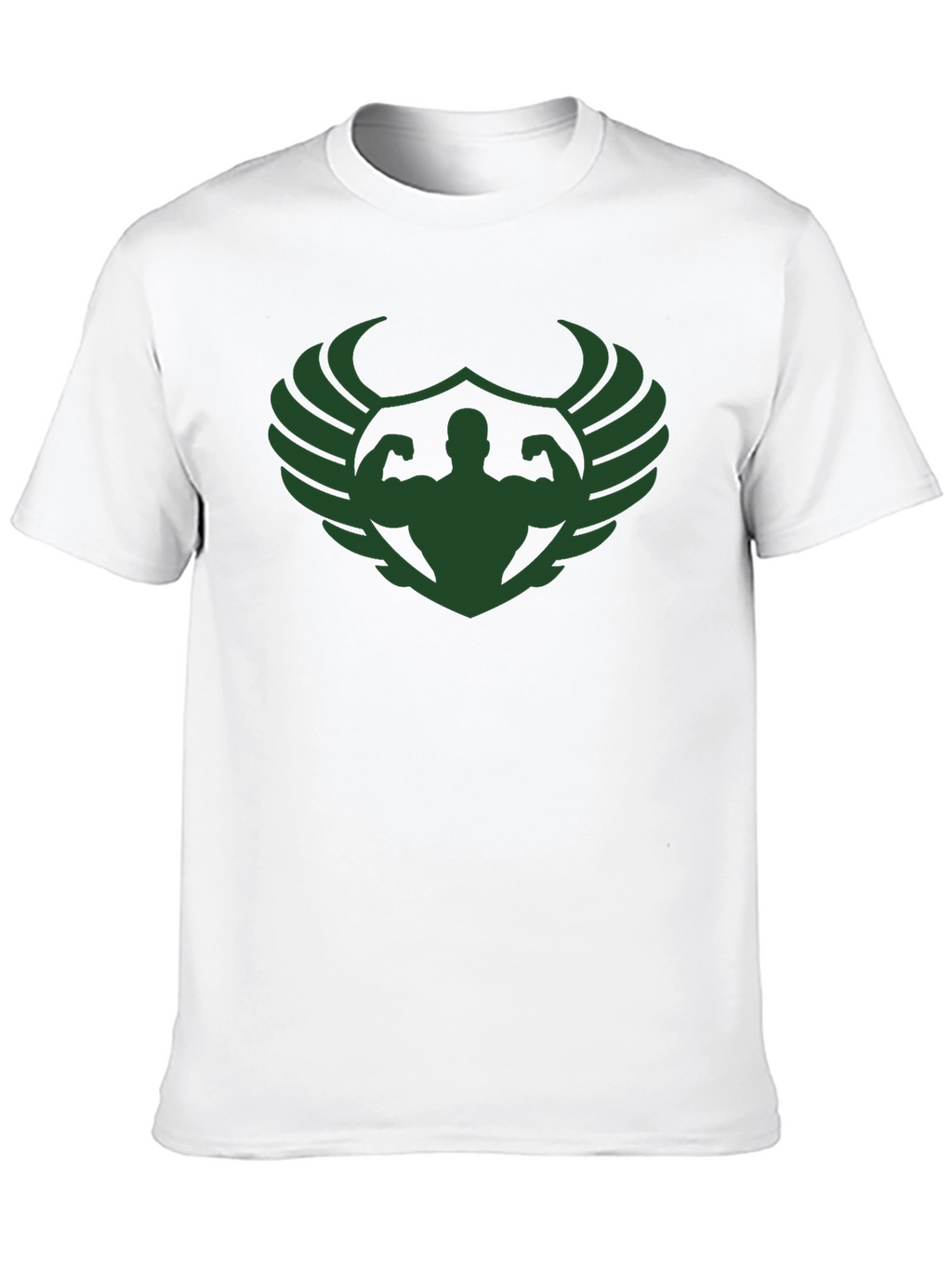 Muscle Wings Graphic T-Shirt - Black Gym Tee